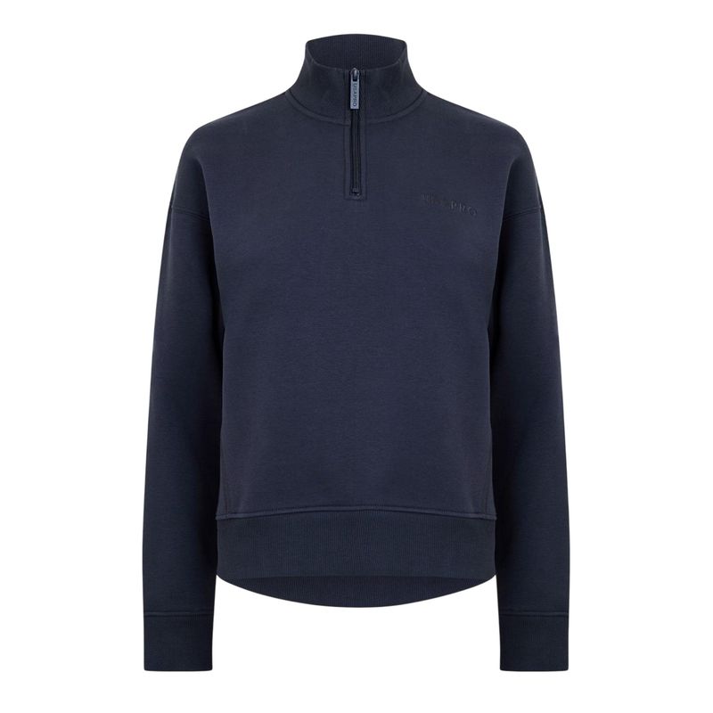 Usa Pro Womens/Ladies Quarter Zip Sweatshirt / Charcoal